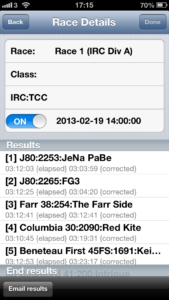 Race Details - iPhone